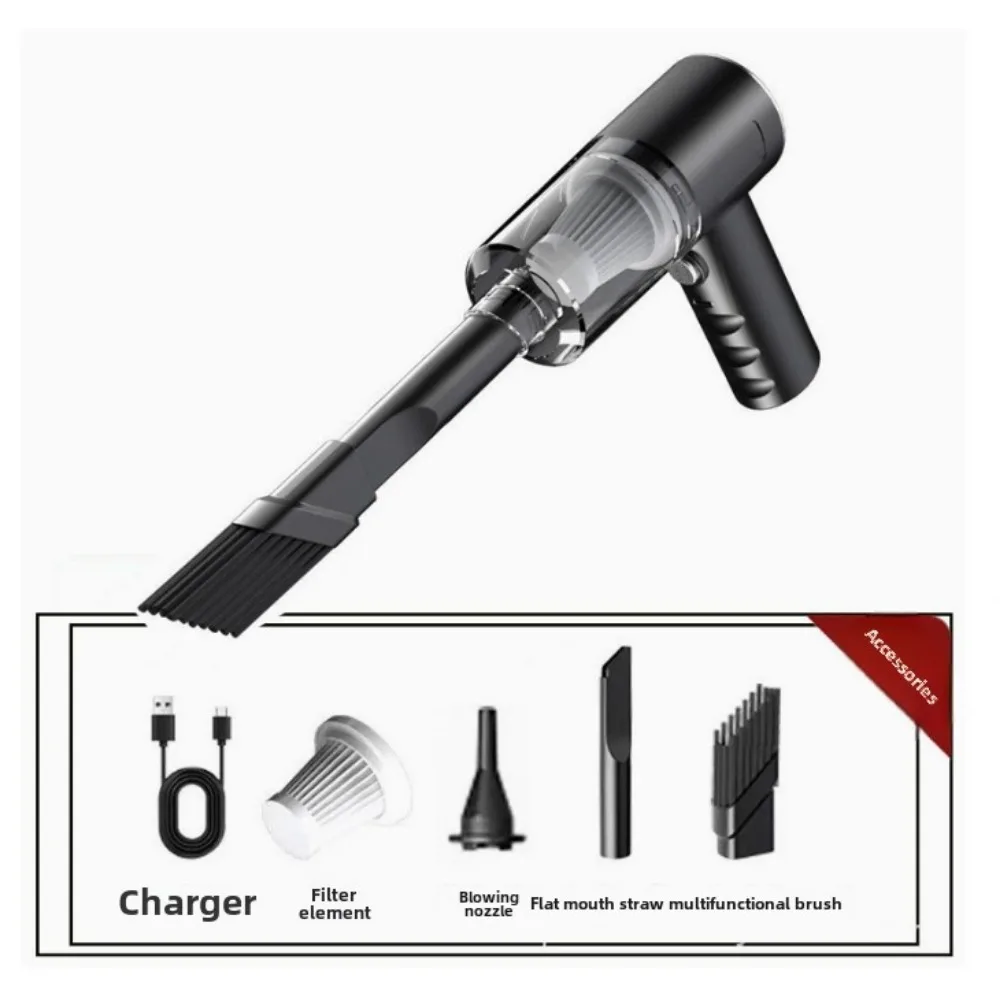 3 in 1 Integrated Suction and Blowing Vacuum Combination Vacuum Cleaner USB Charging Small Car Household Cleaner