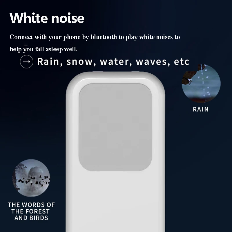 Under Pillow Bluetooth Speaker Mini Lightweight Bone Conduction Sleep Aid Soundbar Wireless MP3 Music Player Type-C charging