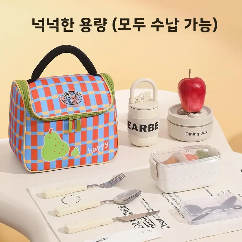 두꺼운 알루미늄 호일 도시락 가방 휴대용 보온 도시락 가방 직장인 학생용 오래 지속되는 가정용