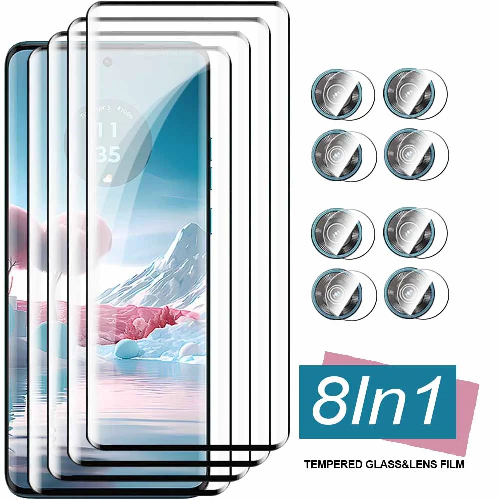 8-in-1 9D Curved Screen Protector with Tempered Glass Lens