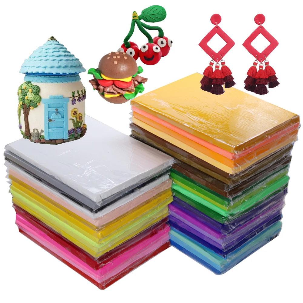 Flexible Prism&Pro Полимерная глин Jewelry Polymer  Modeling Clay Oven Bake  Clay 24pc/lot Learning & Education  Stationery Good 6
