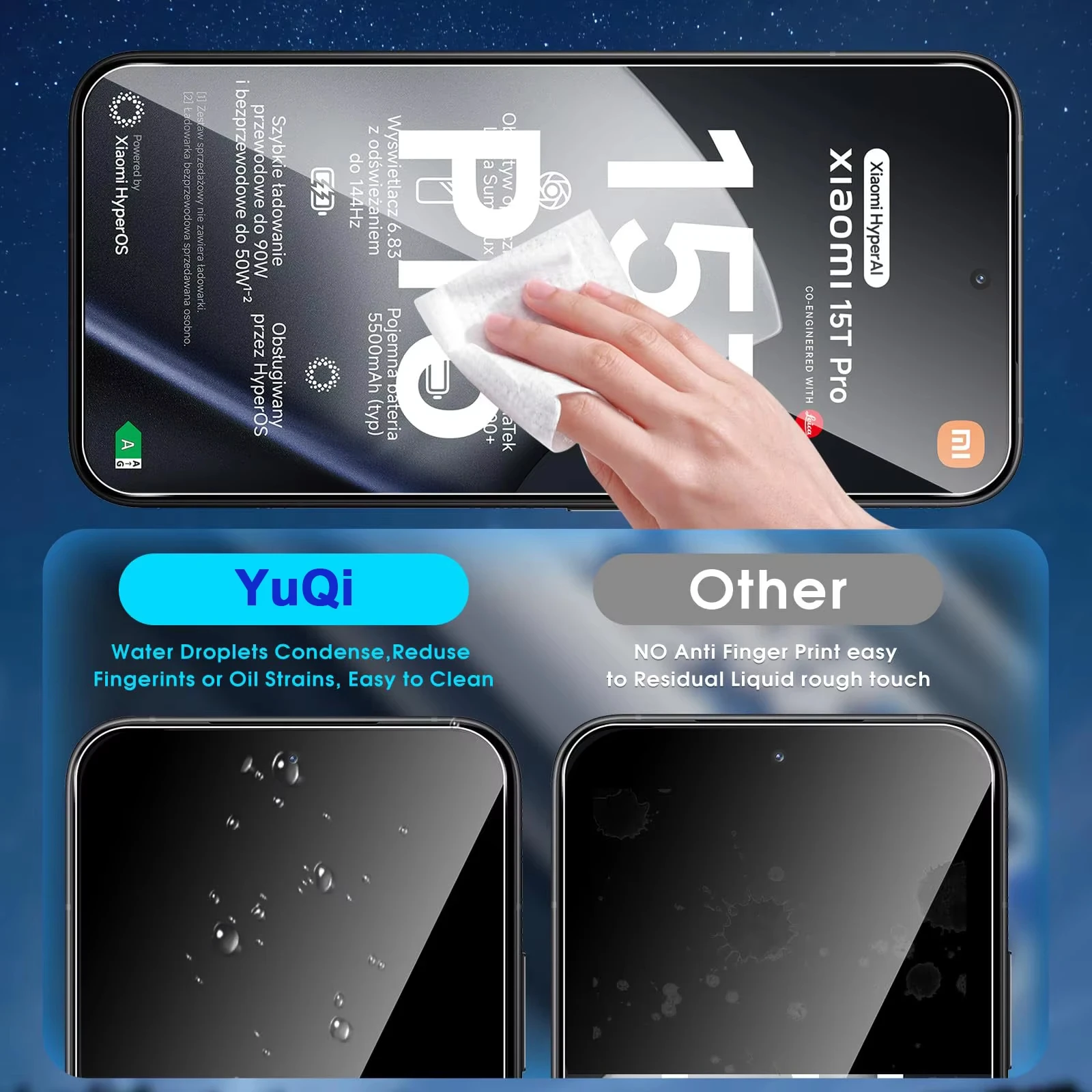 8K Ultra HD Tempered Glass Screen Protector - Pack of 1-4