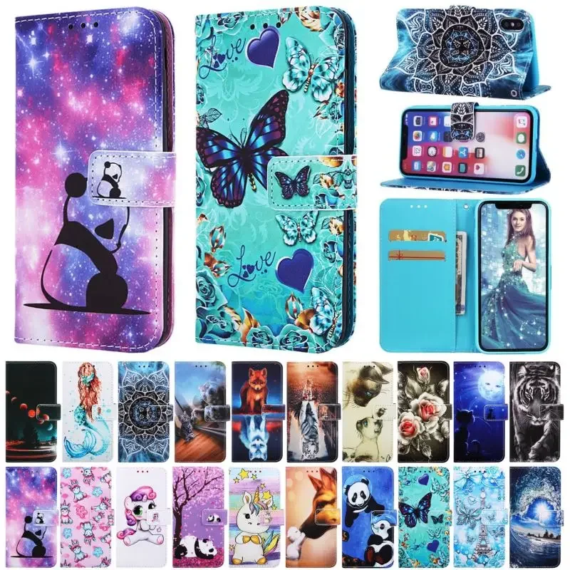Luxury Case For Samsung Galaxy S20 FE S21 Ultra S8 S9 S10 A20E A10 A20 A30 A40 A50 A32 A42 A52 A72 5G A21S Wallet Cover D03D