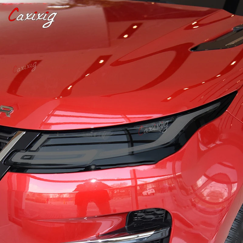 

For Range Rover Evoque 2012-2018 Car Headlight Protective Film Black Transparent Anti Scratch Auto Repair