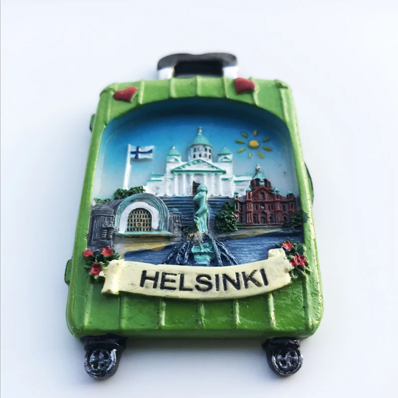 Description Picture 3 of itemEurope Finland 3D Fridge Magnets Tourism Souvenir Refrigerator Magnets Sticker Collection Handicraft Decoration Articles