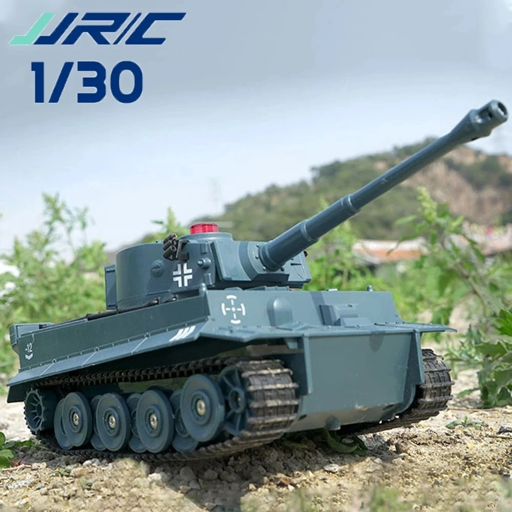 JJRC Q85 2.4Ghz Remote Control Tracked Tank Military War Sound 1:30 Rc Tank Remote Control Mini Military Tiger Tank Toy 6