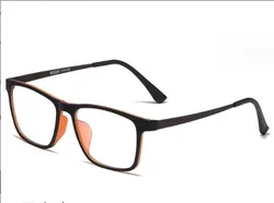 Premium Ultra-Light Square Titanium Eyeglasses Frame (Black coffee)