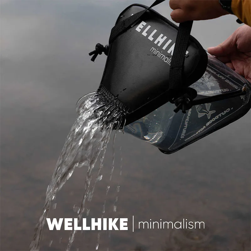 WELLHIKE Triangular Fishing Bucket Collapsible Hit The Water Live Fish Box Small Accessories Small Objects Fishing Lua Transpare