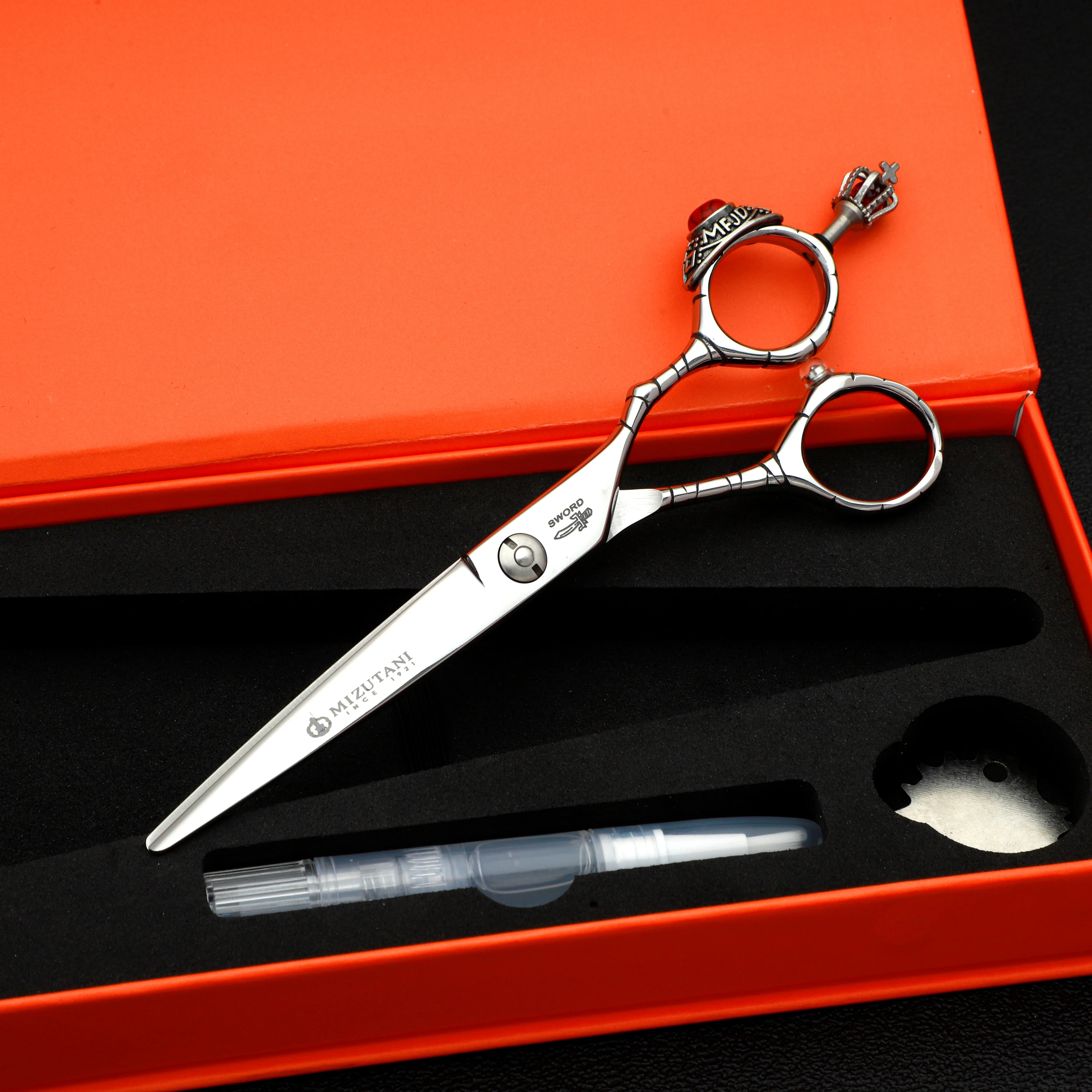 

new MIZUTANI scissors VG10 material quality Thinning shear 6.0-6.5 inch Barber specific scissors Advanced Hair Scissors