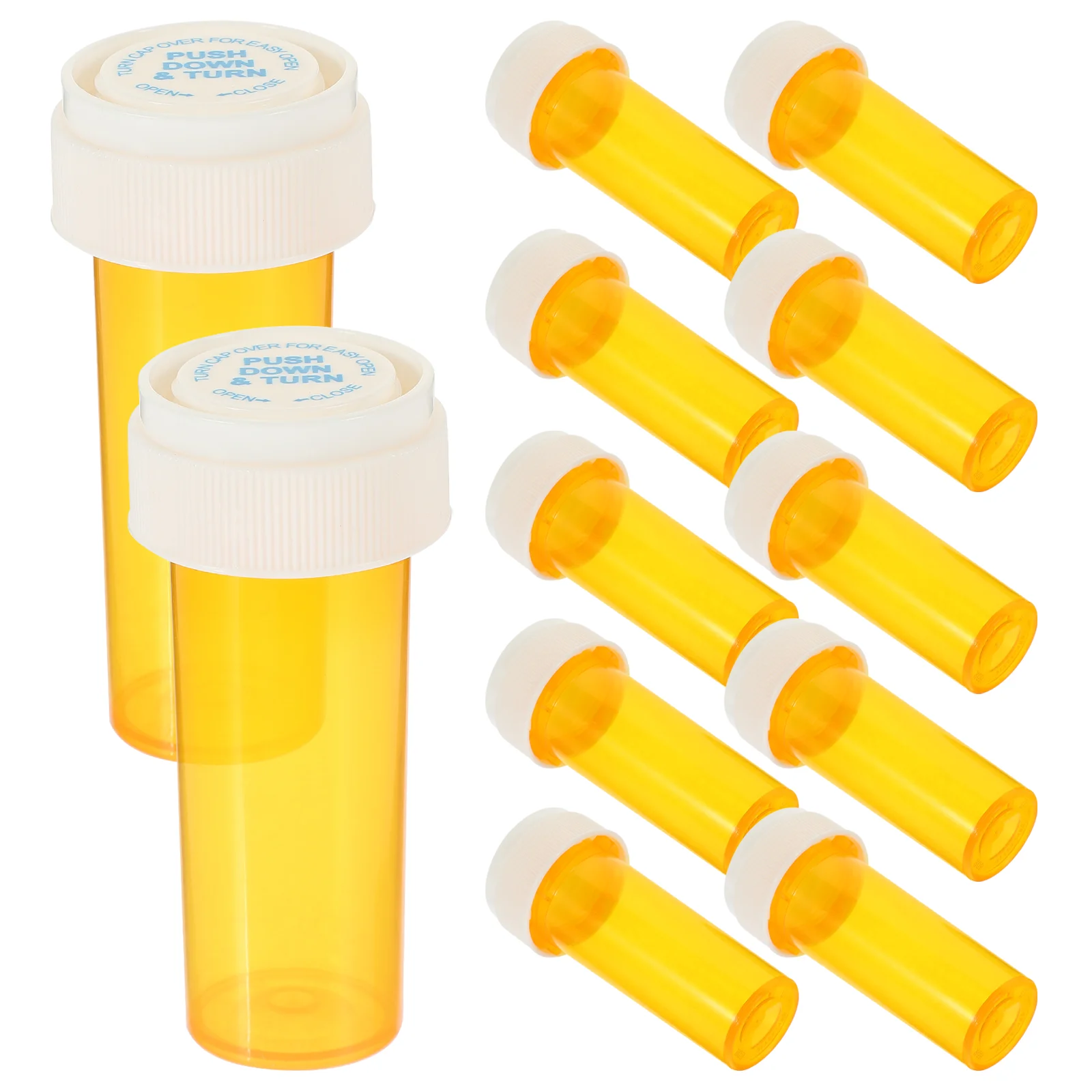 

12 Pcs Medicine Holder Small Containers Transparent Travel Pill Bottle Organizer Portable Pp Mini