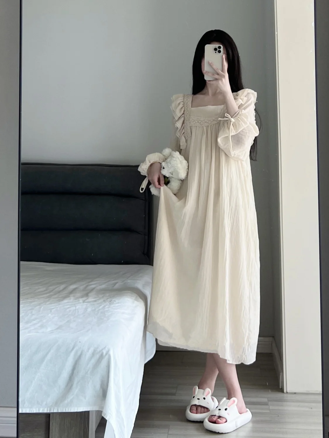 ワンピース antique lace night dress S0332e3a01d314b07870013a5195e1