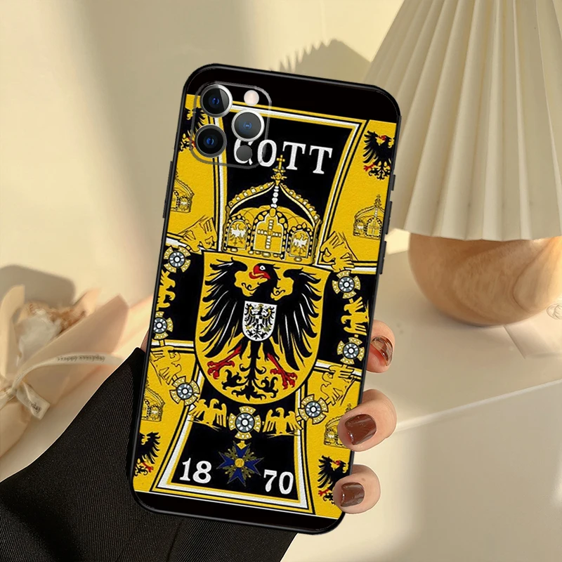 German 1870 Gott mit Uns Iron Cross Phone Case Cover