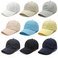 Summer Unisex Quick Dry Snapback Cap Women Solid Color Korean Version Adjustable Baseball Caps Outdoors Thinmen golf Dad Hat 1