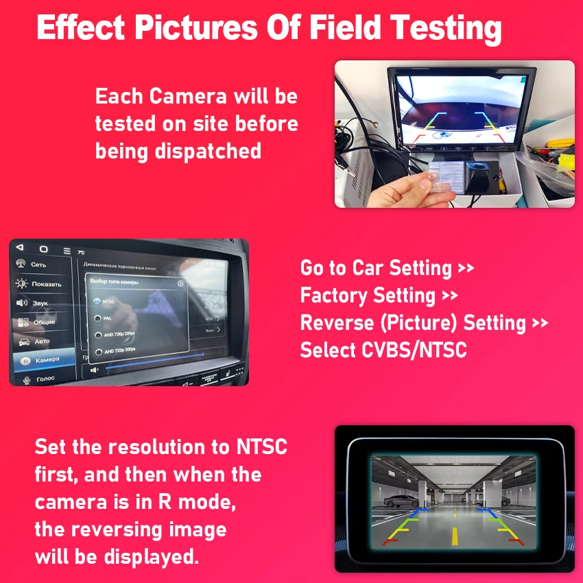 Telecamera posteriore per auto per Volvo XC60 2007~2011 2012 2013 2014 2015 2016 2017 2018 2019 2020 Full HD CCD impermeabile di alta qualità - immagine 5