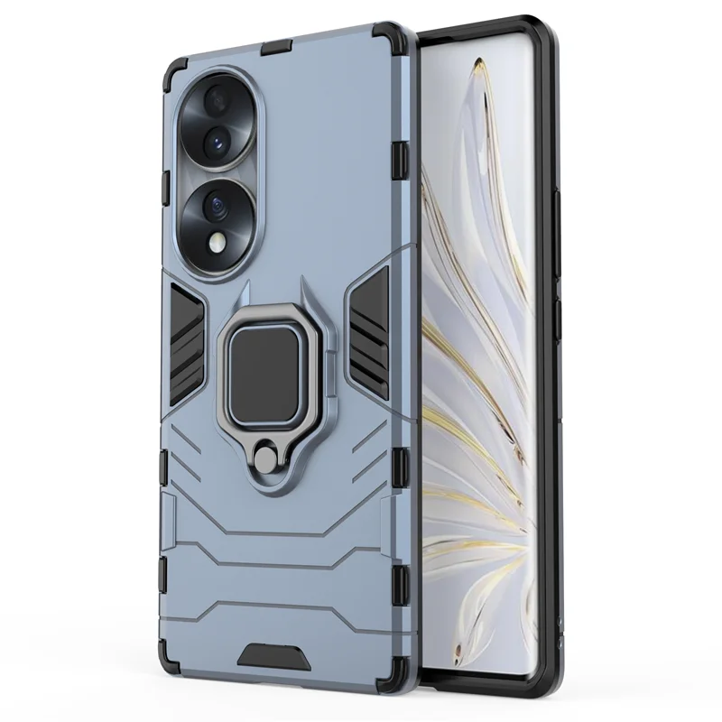 Stoßfestes Panzergehäuse für Honor 50 60 70 SE Pro Plus Hybrid Hard PC + Soft TPU Rotating Ring Stand Holder Cover Shell_voghion.com