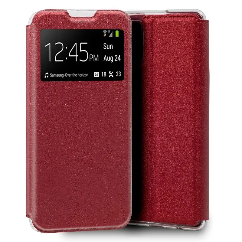 Custodia Cool Flip Cover Per Samsung A 715 Galaxy A 71 Smooth Red