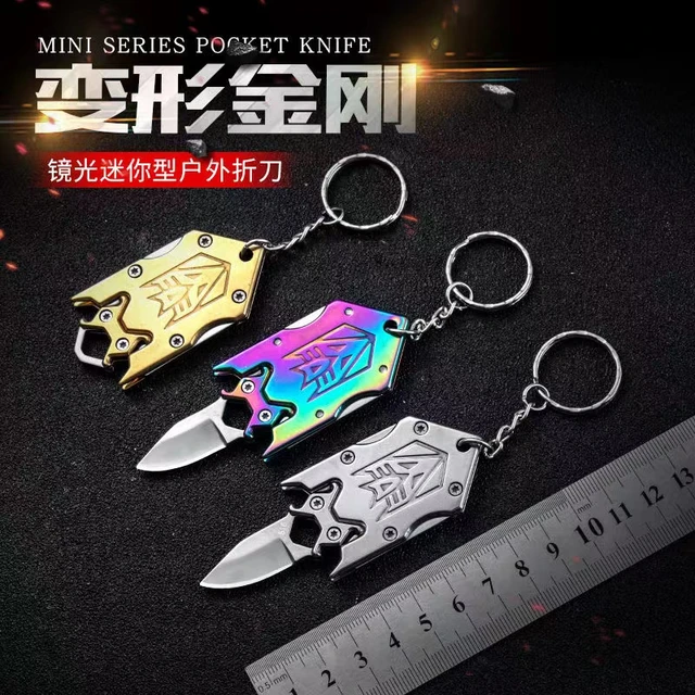 1pc Portable Fruit Knife For Self Defense, Express Package Opener, Keychain  Outdoor Folding Mini Pocket Knife Keychain