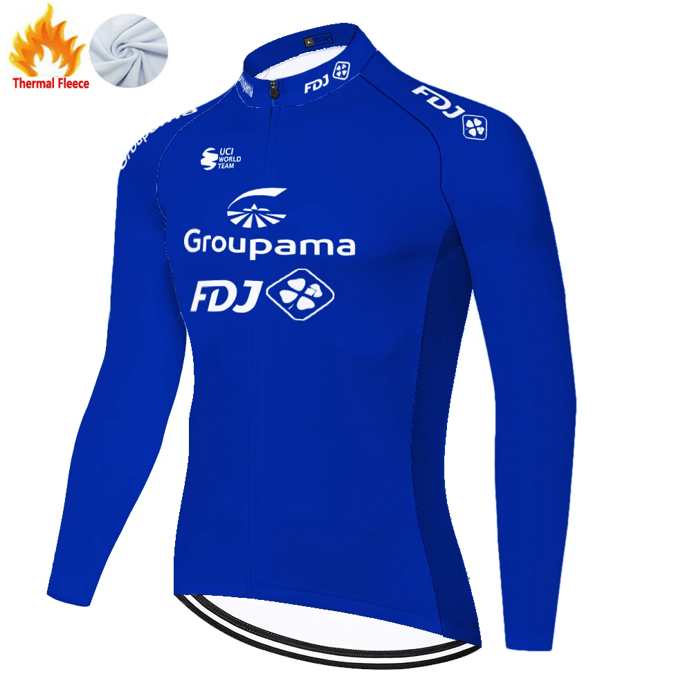 FDJ winter fleece 자전거의류 tricota ciclismo hombre велоодежда для мужчин cycling jersey bike shirt maglia mtb maillot cyclisme