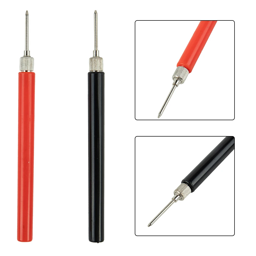 128mm Multimeter Spring Test Probe Tip Insulated Test Hook Wire Connector Test Needles Electrical Test Probe Plug Diagnosis