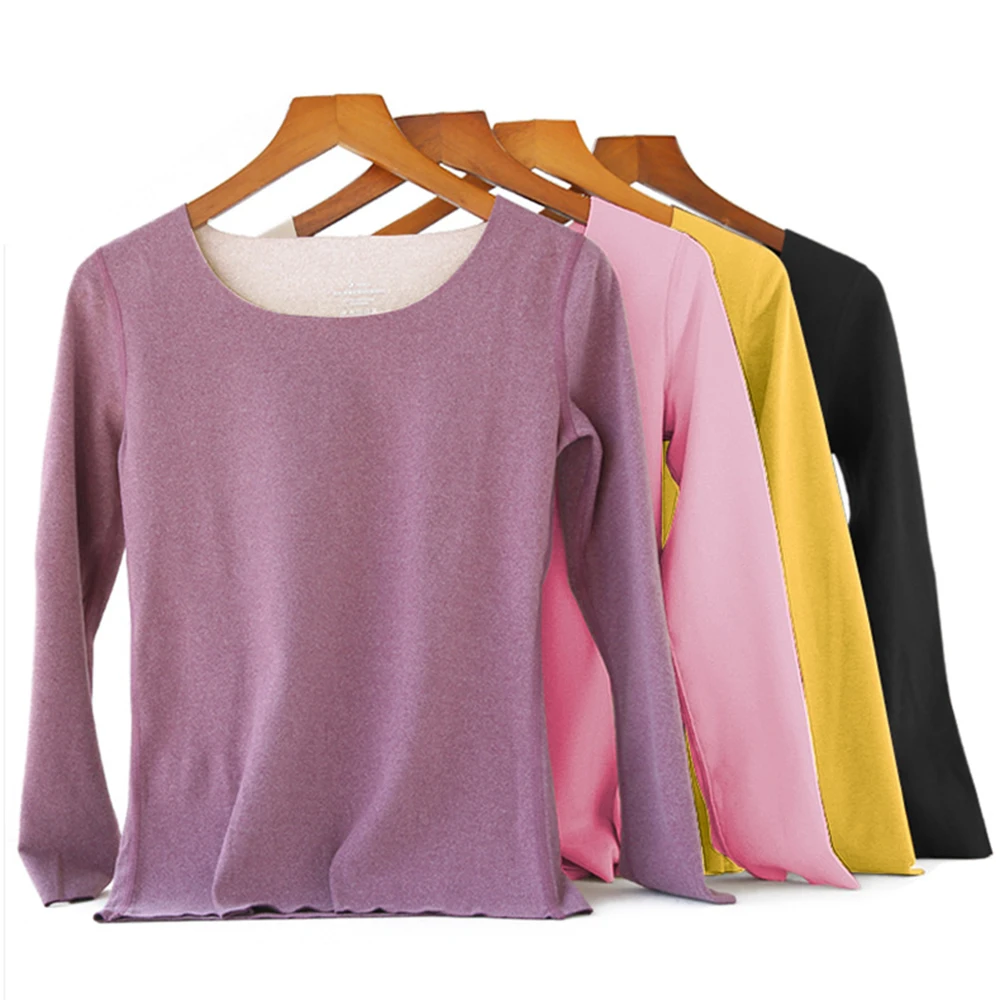 Thermal Underwear Sexy Warm Long Johns For Women Fleece High Elastic Seamless Bottoming Tops Pants 2 Piece Sets Thermos Clothing