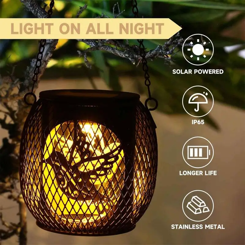 Solar Lanterns Outdoor Waterproof Metal Solar Lamp Waterproof Outdoor Solar Power Ground Light Garden Metal Hollowed Out Design metal gear solid v ground zeroes