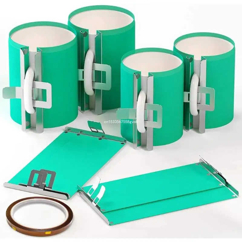 11OZ 12OZ 15OZ Sublimation Silicone Mug Wrap Temperature Resistance Mug Cup Clamp for Mugs Printing silicone tumbler wrap