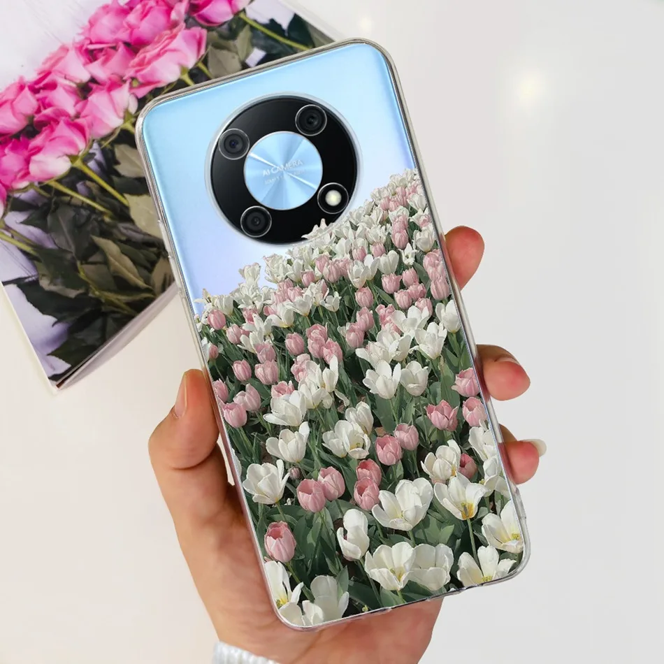 Elegant Printing Soft Silicone Clear TPU Slim Phone Case