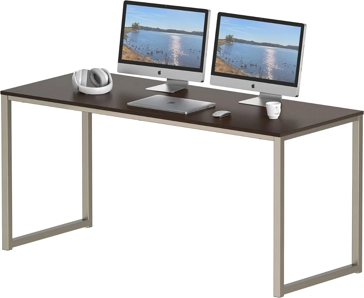 SHW Home Office 55-Inch Computer Desk, 24