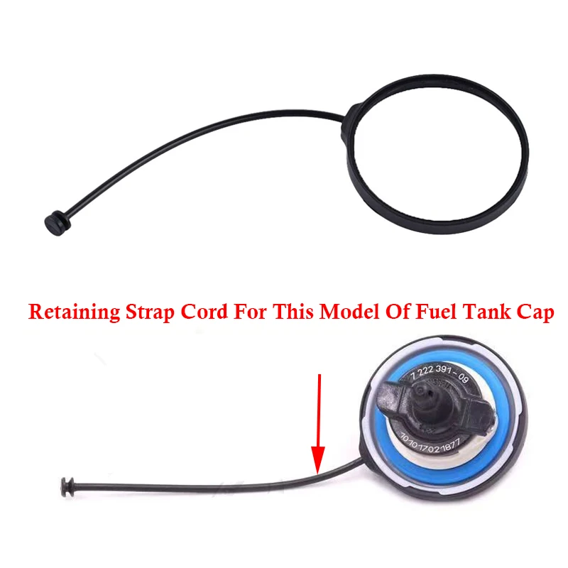 Car Fuel Tank Cap Cord Retaining Strap For BMW 1 3 5 6 7 Series E88 E82 E46 E90 E91 E92 E93 E39 E60 E61 For MINI R50 16117222391 fuel tank cap oil fuel cap fuel cap cord strap