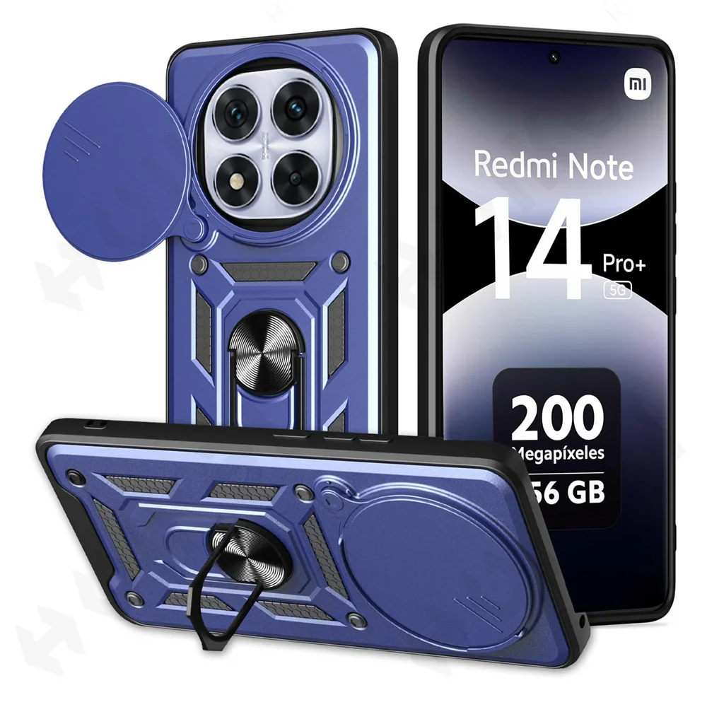 Slide Camera Protector 360° Ring Armor Hard Case Cover