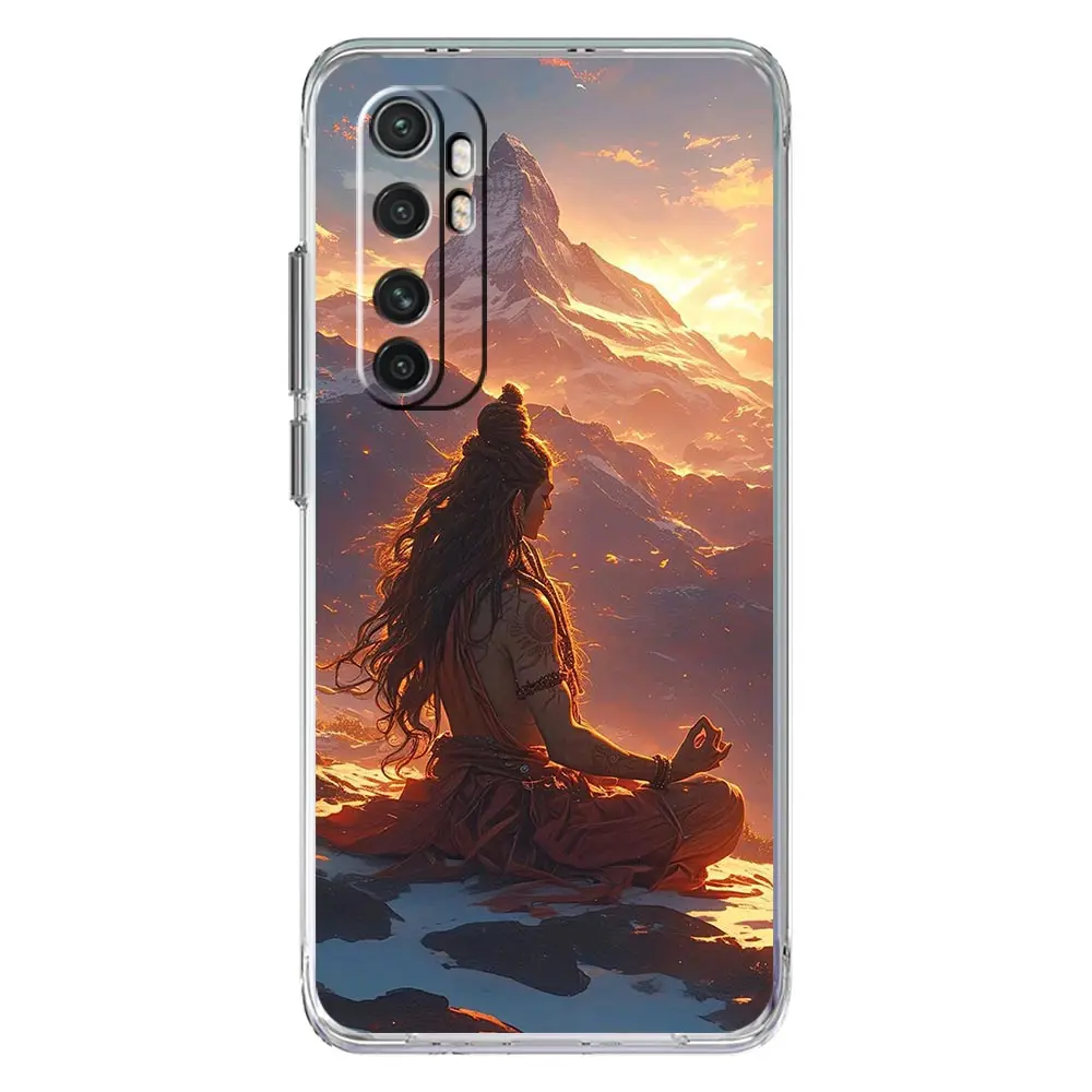 Divine India-Inspired Phone Case Featuring Lord Shiva and Buddha Design