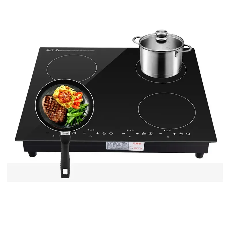 Four-head Induction Cooker Commercial Four-eye Induction Cooker Household 4-stove Embedded Foil Export-oriented