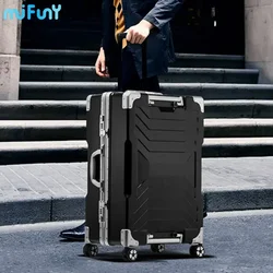 Mifuny 20/24/29inch Men New Aluminum Alloy Frame Rolling Password Luggage Women Trolley Travel Suitcases Universal Wheels Cases