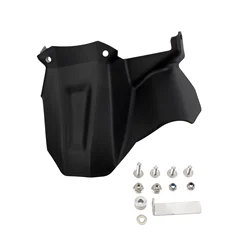 Motorcycle Rear Wheel Mudguard and Shock Shield Splash Guard (Black)