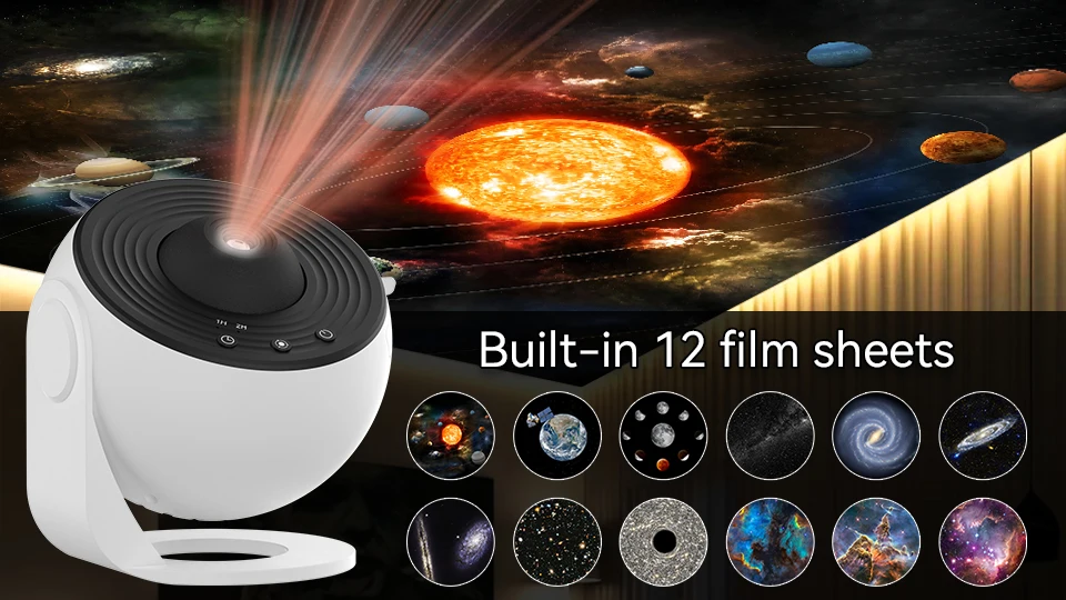 Description Picture 2 of itemNight Light Galaxy Projector 360° Rotate Planetarium Lamp For Kids Bedroom Deco ﻿Starry Sky Projector Desktop Decorative Light