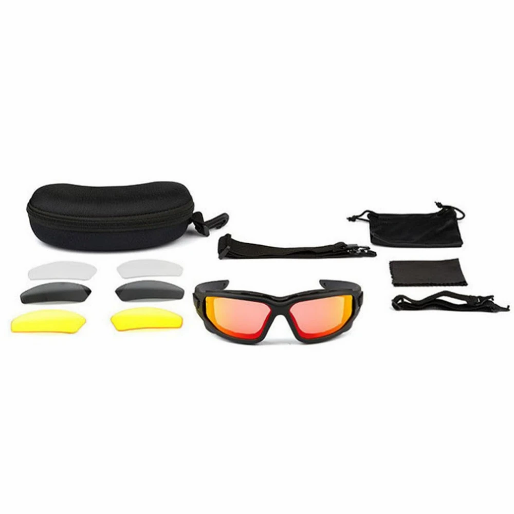 Shooting Glasses for Men & Women Light Blocking UV400 Eye Protective Goggles Anti Fog Hunting Safety Glasses with Box
