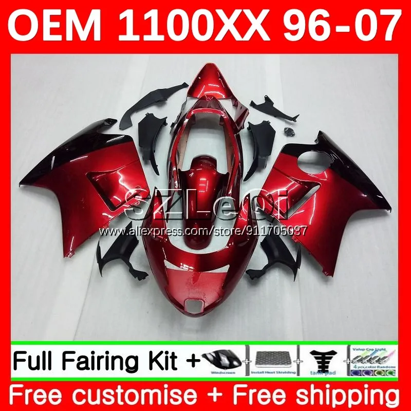 高品質な商品 ワイン赤oemホンダcbr 1100 Xxブラックバードcbr1100xx 1996 1997 1998 1999 00 01 1100xx 02 03 04 05 06 07フェアリング58lq 11 激安価格 Www Opshub Com