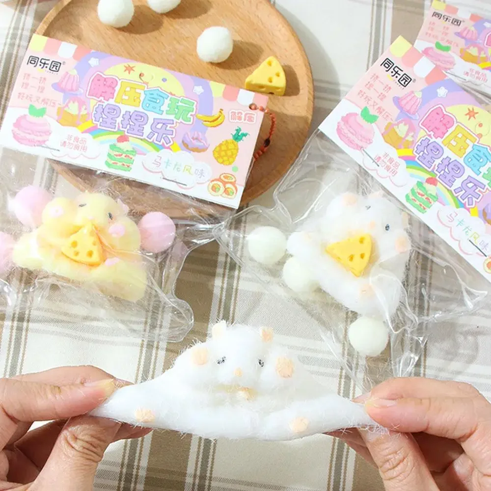 Taba Squishy Cute Plush Hamster Fidget Toy Mochi Antistress Stress Relief Toy For Adult Children Slow Rebound Sensory Toys Gifts 6