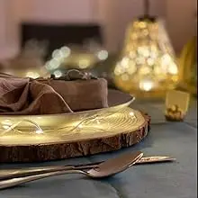 Wood Slice Plate Charger