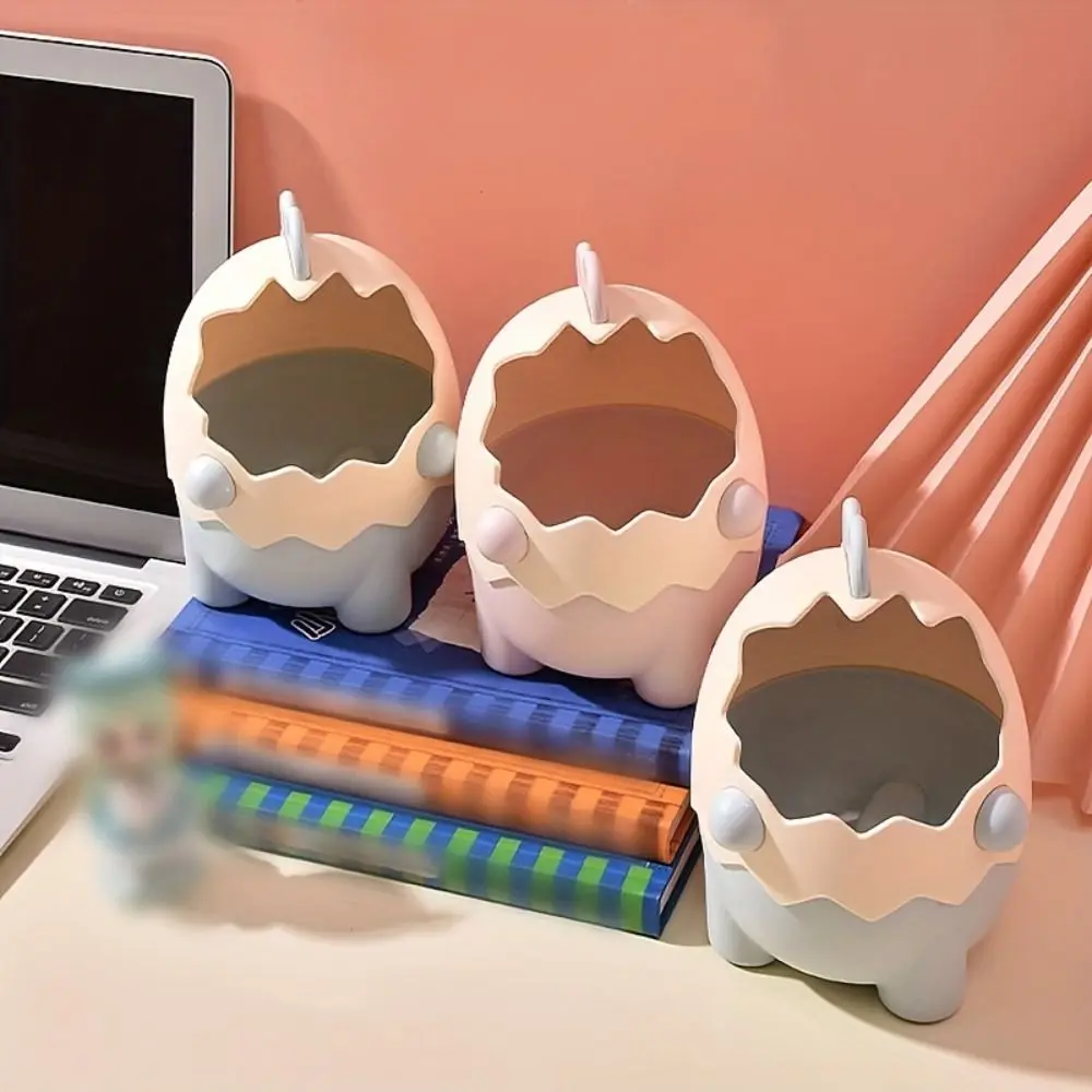 

Egg Shape Pencil Case Creative Large Capacity Stationery Storage Box Plastic Lovely Art Pen Storage Container Kids Boys Girls