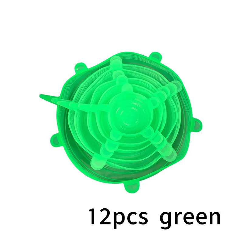 Silicone Stretchable Kitchen Fresh-Keeping Lids - Airtight and Reusable Food Covers