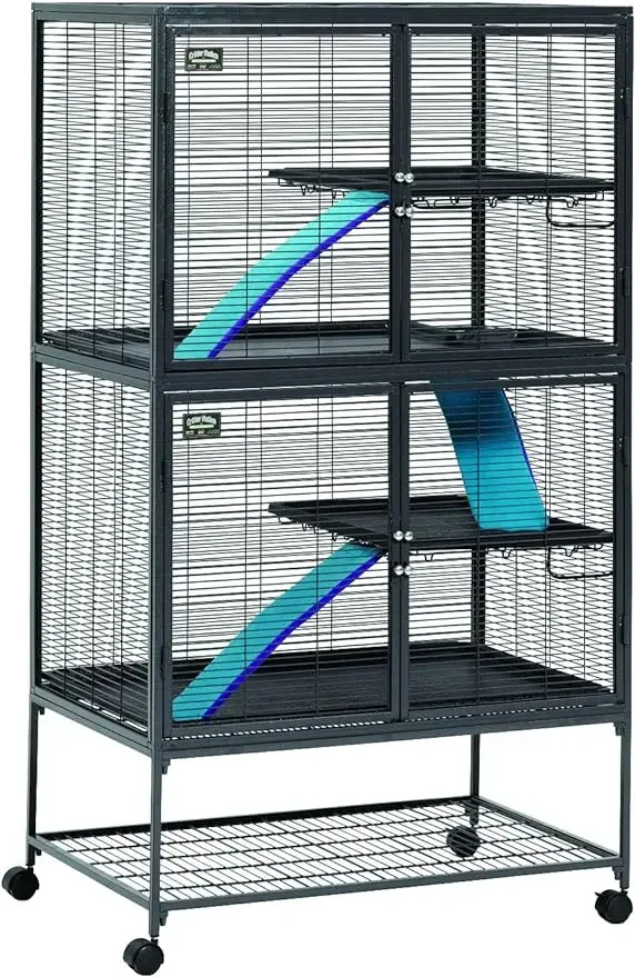 

MidWest Homes for Pets, Deluxe Dollhouse Nation, Double Unit, Small Animal Cage, Model 162