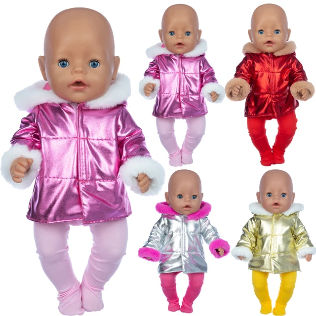 Nouvelle doudoune + Leggings, vêtements de poupée adaptés pour bébé de 18 pouces/43cm, vêtements pour nouveau-né, accessoires de poupée Reborn 1