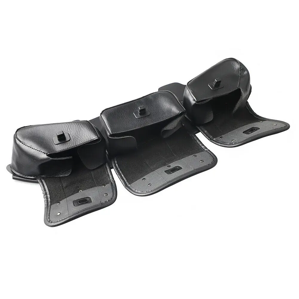 3 Pocket Windshield Fairing Pouch Bag Fit for Harley Touring Electra Glide 1996-2013