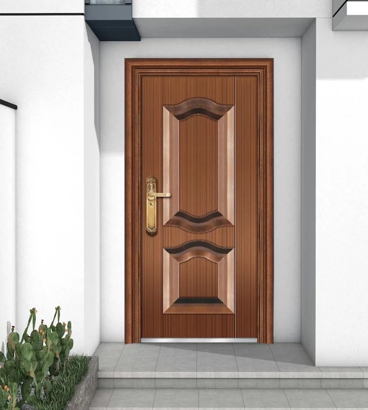 Chinese factory entrance doors for house hotel  security metal stainless steel Door 2