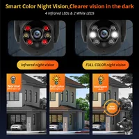 KERUI 5MP 8MP 4K PTZ WiFi IP Caméra sans fil Tuya Smart Outdoor Home Security Double Objectif 10MP 5K Caméra CCTV Vidéosurveillance 4