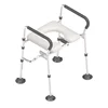 Toilet Booster Elderly Non Perforated Toilet Seat Assist Disability Help, Toilet Armrest Railing Frame Disabled Transfer Chairs 6
