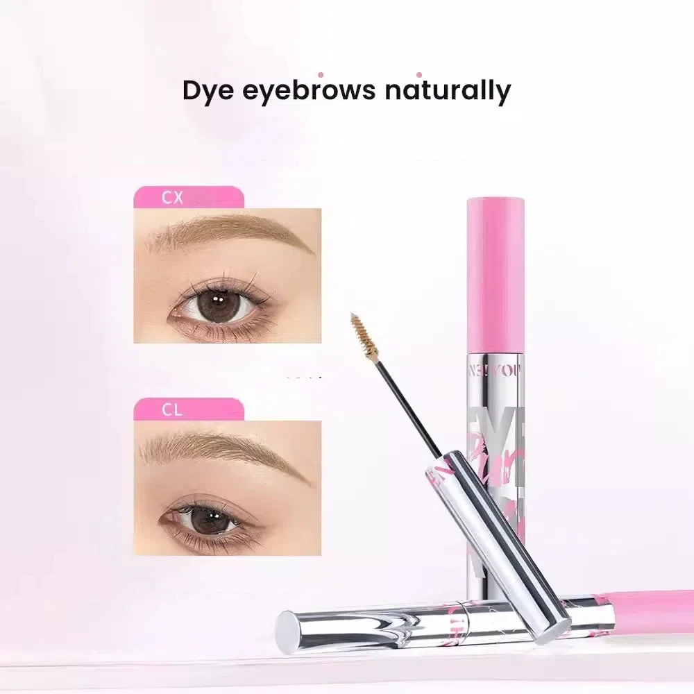 NEIYOU Eyebrow Tint Sweatproof Long-lasting Non-fading Wild Eyebrows Light Brown Styling Gel Eyebrow Staining Cream Makeup 2