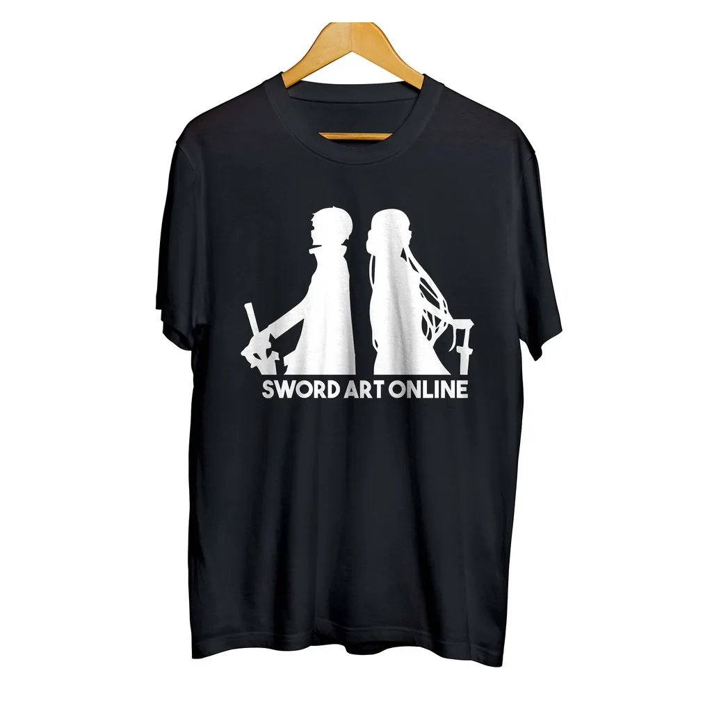 

T-Shirts distro anime KIRITO ASUNA COUPLE - SWORD ART ONLINE/SAO 100% cotton combed 30s