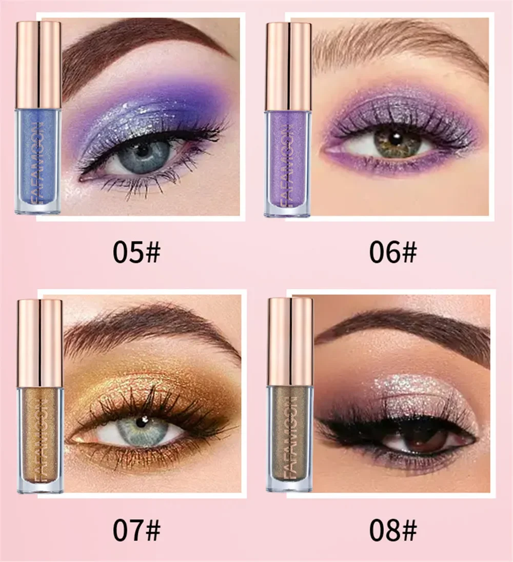 Liquid Eyeshadow Purple Matte And Metallic Shimmer Long Lasting_voghion.com